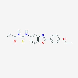 N-{[2-(4-ethoxyphenyl)-1,3-benzoxazol-5-yl]carbamothioyl}propanamide