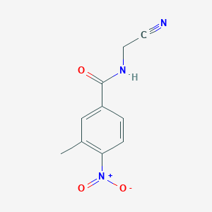 molecular formula C10H9N3O3 B5061412 N-(cyanomethyl)-3-methyl-4-nitrobenzamide 