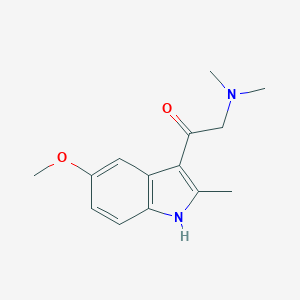molecular formula C14H18N2O2 B506146 2-(dimethylamino)-1-(5-methoxy-2-methyl-1H-indol-3-yl)ethanone CAS No. 441744-34-9