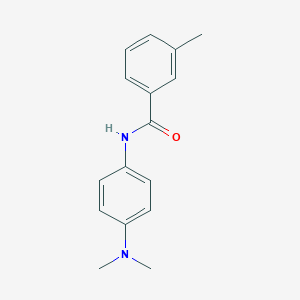 molecular formula C16H18N2O B506151 N-[4-(dimethylamino)phenyl]-3-methylbenzamide 