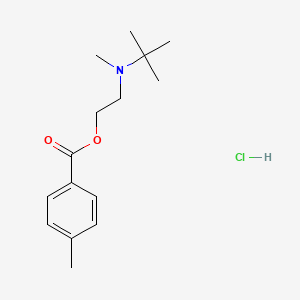 molecular formula C15H24ClNO2 B5061512 2-[tert-butyl(methyl)amino]ethyl 4-methylbenzoate hydrochloride 