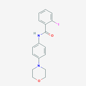 molecular formula C17H17IN2O2 B506152 2-iodo-N-(4-morpholin-4-ylphenyl)benzamide 