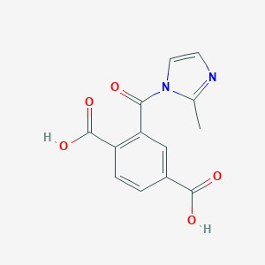 molecular formula C13H10N2O5 B506153 2-[(2-methyl-1H-imidazol-1-yl)carbonyl]benzene-1,4-dicarboxylic acid 