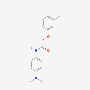 molecular formula C18H22N2O2 B506154 N-[4-(dimethylamino)phenyl]-2-(3,4-dimethylphenoxy)acetamide 