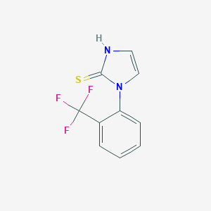molecular formula C10H7F3N2S B506156 1-(2-三氟甲基苯基)咪唑啉-2-硫酮 CAS No. 25372-17-2