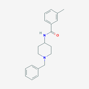 molecular formula C20H24N2O B506158 N-(1-benzylpiperidin-4-yl)-3-methylbenzamide 