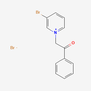 molecular formula C13H11Br2NO B5061587 3-bromo-1-(2-oxo-2-phenylethyl)pyridinium bromide CAS No. 6299-99-6