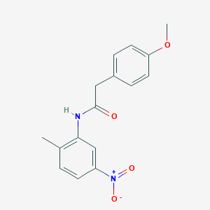 molecular formula C16H16N2O4 B506159 2-(4-methoxyphenyl)-N-(2-methyl-5-nitrophenyl)acetamide 
