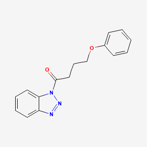 molecular formula C16H15N3O2 B5061597 1-(4-phenoxybutanoyl)-1H-1,2,3-benzotriazole 