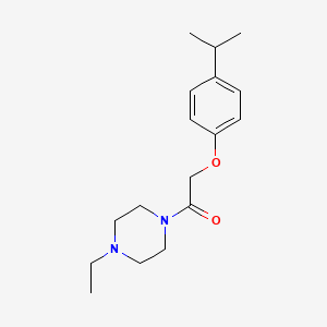 molecular formula C17H26N2O2 B5061598 1-ethyl-4-[(4-isopropylphenoxy)acetyl]piperazine 