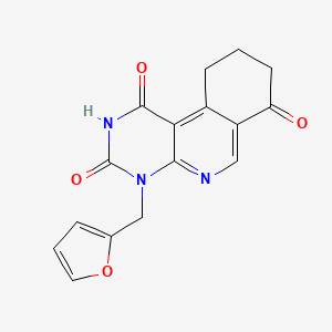 molecular formula C16H13N3O4 B5061616 4-(2-furylmethyl)-9,10-dihydropyrimido[4,5-c]isoquinoline-1,3,7(2H,4H,8H)-trione 