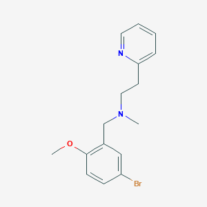 molecular formula C16H19BrN2O B506162 N-(5-bromo-2-methoxybenzyl)-N-methyl-2-(2-pyridinyl)ethanamine 