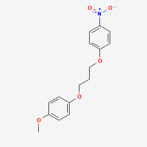 molecular formula C16H17NO5 B5061633 1-methoxy-4-[3-(4-nitrophenoxy)propoxy]benzene 