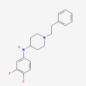 molecular formula C19H22F2N2 B5061643 N-(3,4-difluorophenyl)-1-(2-phenylethyl)-4-piperidinamine 