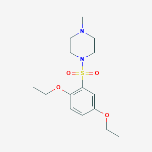 molecular formula C15H24N2O4S B506167 1-(2,5-Diethoxyphenyl)sulfonyl-4-methylpiperazine CAS No. 313402-99-2