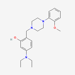 molecular formula C22H31N3O2 B5061683 5-(diethylamino)-2-{[4-(2-methoxyphenyl)-1-piperazinyl]methyl}phenol 