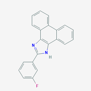 molecular formula C21H13FN2 B506171 2-(3-fluorophenyl)-1H-phenanthro[9,10-d]imidazole 