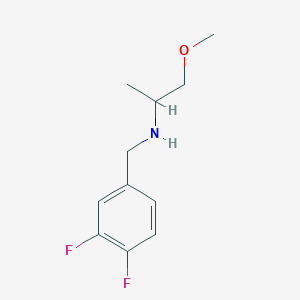 molecular formula C11H15F2NO B5061717 (3,4-difluorobenzyl)(2-methoxy-1-methylethyl)amine 
