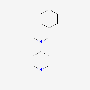 molecular formula C14H28N2 B5061726 N-(cyclohexylmethyl)-N,1-dimethyl-4-piperidinamine 
