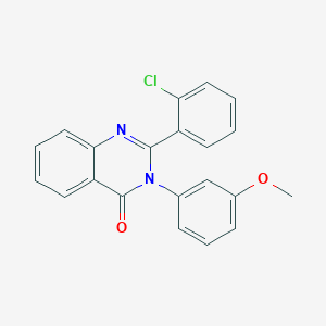 molecular formula C21H15ClN2O2 B506173 2-(2-chlorophenyl)-3-(3-methoxyphenyl)-4(3H)-quinazolinone 