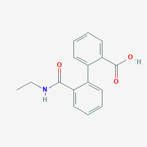 molecular formula C16H15NO3 B5061739 2'-[(ethylamino)carbonyl]-2-biphenylcarboxylic acid 