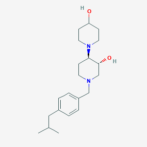 molecular formula C21H34N2O2 B5061767 (3'R*,4'R*)-1'-(4-isobutylbenzyl)-1,4'-bipiperidine-3',4-diol 