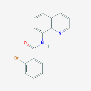 molecular formula C16H11BrN2O B506177 2-bromo-N-quinolin-8-ylbenzamide 