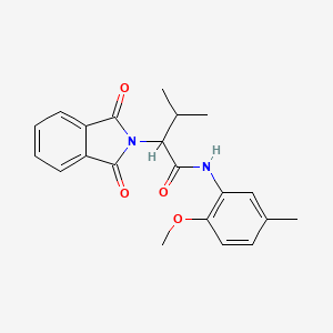 molecular formula C21H22N2O4 B5061779 2-(1,3-dioxo-1,3-dihydro-2H-isoindol-2-yl)-N-(2-methoxy-5-methylphenyl)-3-methylbutanamide 