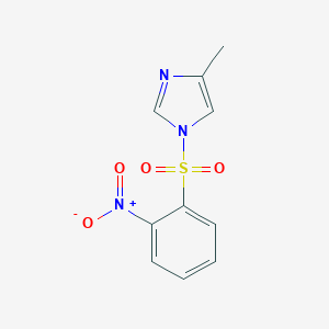 molecular formula C10H9N3O4S B506180 4-Methyl-1-(2-nitrophenyl)sulfonylimidazole CAS No. 325812-46-2
