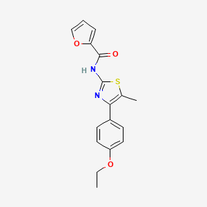 molecular formula C17H16N2O3S B5061827 N-[4-(4-ethoxyphenyl)-5-methyl-1,3-thiazol-2-yl]-2-furamide 