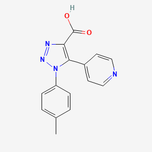 molecular formula C15H12N4O2 B5061841 1-(4-methylphenyl)-5-(4-pyridinyl)-1H-1,2,3-triazole-4-carboxylic acid 