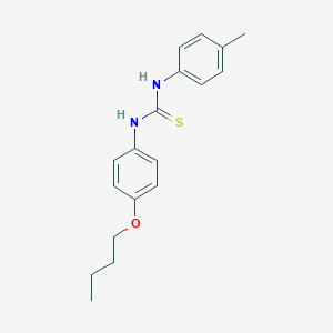 molecular formula C18H22N2OS B506185 1-(4-Butoxyphenyl)-3-(4-methylphenyl)thiourea 