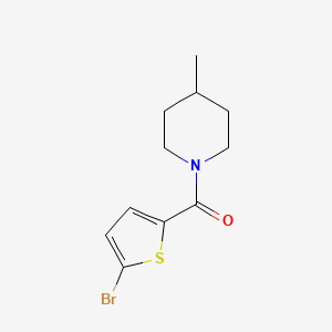 molecular formula C11H14BrNOS B5061856 1-[(5-bromo-2-thienyl)carbonyl]-4-methylpiperidine 