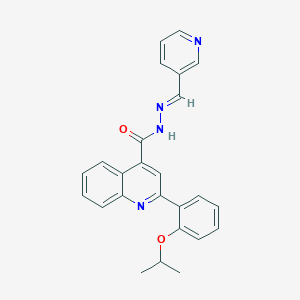 molecular formula C25H22N4O2 B5061882 2-(2-isopropoxyphenyl)-N'-(3-pyridinylmethylene)-4-quinolinecarbohydrazide 