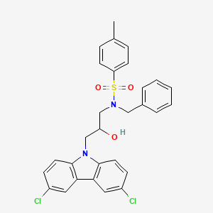 molecular formula C29H26Cl2N2O3S B5061898 N-benzyl-N-[3-(3,6-dichloro-9H-carbazol-9-yl)-2-hydroxypropyl]-4-methylbenzenesulfonamide 