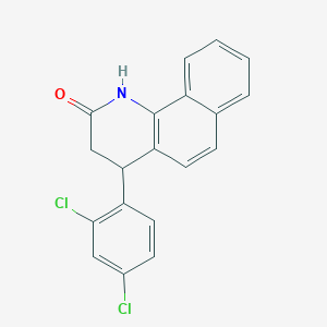 molecular formula C19H13Cl2NO B5061904 4-(2,4-dichlorophenyl)-3,4-dihydrobenzo[h]quinolin-2(1H)-one 