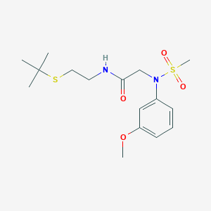 N~1~-[2-(tert-butylthio)ethyl]-N~2~-(3-methoxyphenyl)-N~2~-(methylsulfonyl)glycinamide