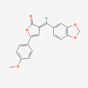 3-(1,3-benzodioxol-5-ylmethylene)-5-(4-methoxyphenyl)-2(3H)-furanone
