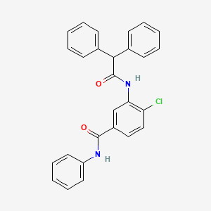 molecular formula C27H21ClN2O2 B5061969 4-chloro-3-[(diphenylacetyl)amino]-N-phenylbenzamide 