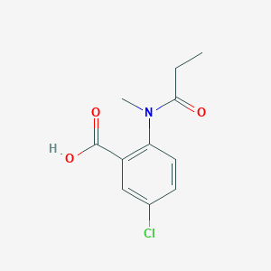molecular formula C11H12ClNO3 B5061986 5-chloro-2-[methyl(propionyl)amino]benzoic acid 