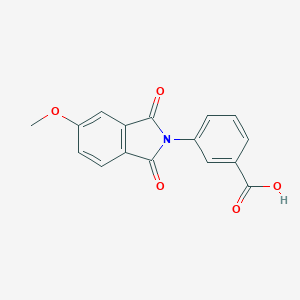 molecular formula C16H11NO5 B506201 3-(5-Methoxy-1,3-dioxoisoindol-2-yl)benzoic acid 