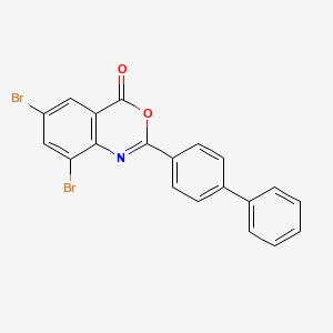 molecular formula C20H11Br2NO2 B5062010 2-(4-biphenylyl)-6,8-dibromo-4H-3,1-benzoxazin-4-one 