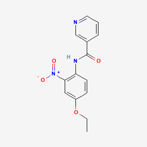 molecular formula C14H13N3O4 B5062011 N-(4-乙氧基-2-硝基苯基)烟酰胺 