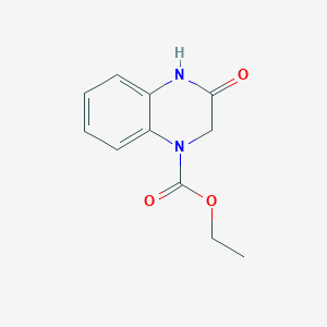 molecular formula C11H12N2O3 B5062038 ethyl 3-oxo-3,4-dihydro-1(2H)-quinoxalinecarboxylate 