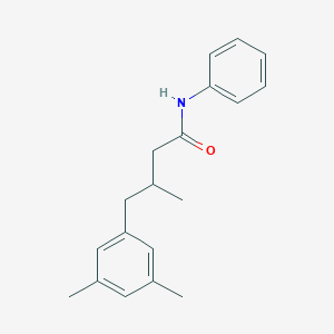 molecular formula C19H23NO B506204 4-(3,5-dimethylphenyl)-3-methyl-N-phenylbutanamide 