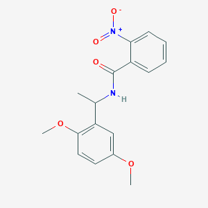 molecular formula C17H18N2O5 B5062060 N-[1-(2,5-dimethoxyphenyl)ethyl]-2-nitrobenzamide 