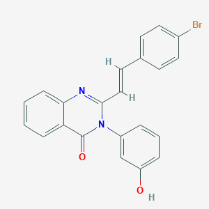 molecular formula C22H15BrN2O2 B506208 2-[2-(4-bromophenyl)vinyl]-3-(3-hydroxyphenyl)-4(3H)-quinazolinone CAS No. 332391-48-7