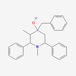 molecular formula C26H29NO B5062085 4-benzyl-1,3-dimethyl-2,6-diphenyl-4-piperidinol 