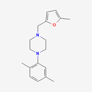 1-(2,5-dimethylphenyl)-4-[(5-methyl-2-furyl)methyl]piperazine