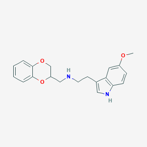 B050621 N-((2,3-Dihydro-1,4-benzodioxin-2-yl)methyl)-5-methoxy-1H-indole-3-ethanamine CAS No. 116729-30-7